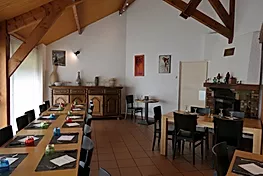 Intérieur du restaurant la Maïade